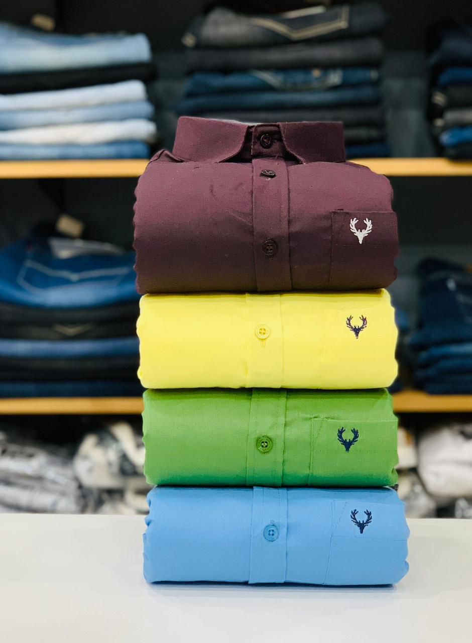 the-monkey-house-allen-mens-plain-shirt-combo-pack-of-4-premium-cotton-casual-formal-wear-xl-42-19318