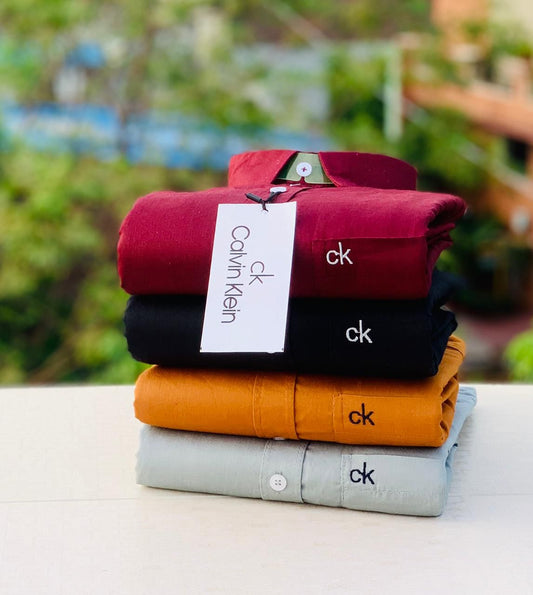 c-k-mens-plain-shirt-combo-pack-of-4-premium-cotton-casual-formal-wear-xxl44-30526