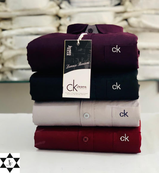 c-k-mens-plain-shirt-combo-pack-of-4-premium-cotton-casual-formal-wear-xxl44-46402