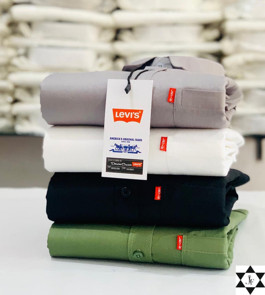 the-monkey-house-levies-mens-plain-shirt-combo-pack-of-4-premium-cotton-casual-formal-wear-xxl-44