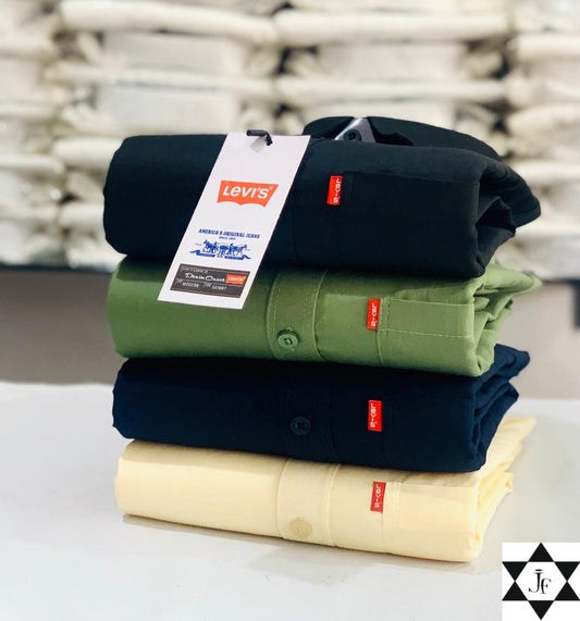 the-monkey-house-levies-mens-plain-shirt-combo-pack-of-4-premium-cotton-casual-formal-wear-xxl-44-59080