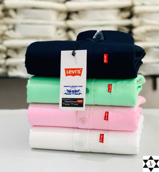the-monkey-house-levies-mens-plain-shirt-combo-pack-of-4-premium-cotton-casual-formal-wear-xxl-44-68973