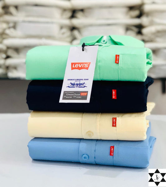 the-monkey-house-levies-mens-plain-shirt-combo-pack-of-4-premium-cotton-casual-formal-wear-xxl-44-22644