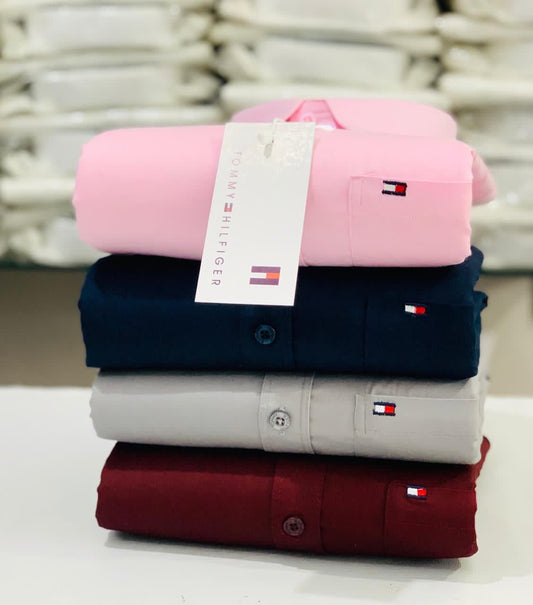 the-monkey-house-tommy-mens-plain-shirt-combo-pack-of-4-premium-cotton-casual-formal-wear-xxl44-23578